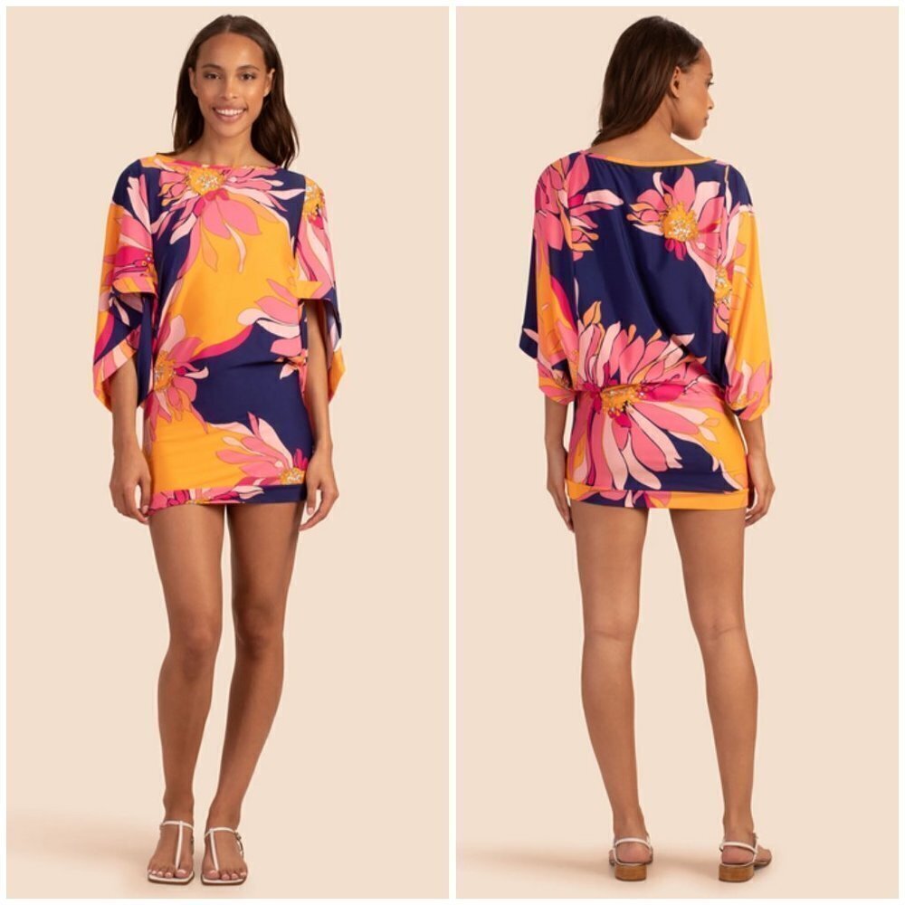 💕TRINA TURK💕 Breeze Dress ~ Multi-Color Floral Print Small S NWT